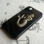 Steampunk Mermaid Black Hard Case For Apple Iphone..