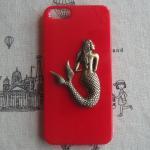 Steampunk Mermaid Red Hard Case For Apple Iphone 5..