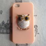 Steampunk Owl Hard Case For Apple Iphone 4 Case..