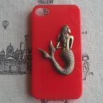Steampunk Mermaid Red hard case For..