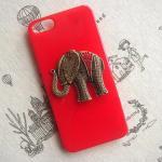 Steampunk Elephant Red hard case Fo..