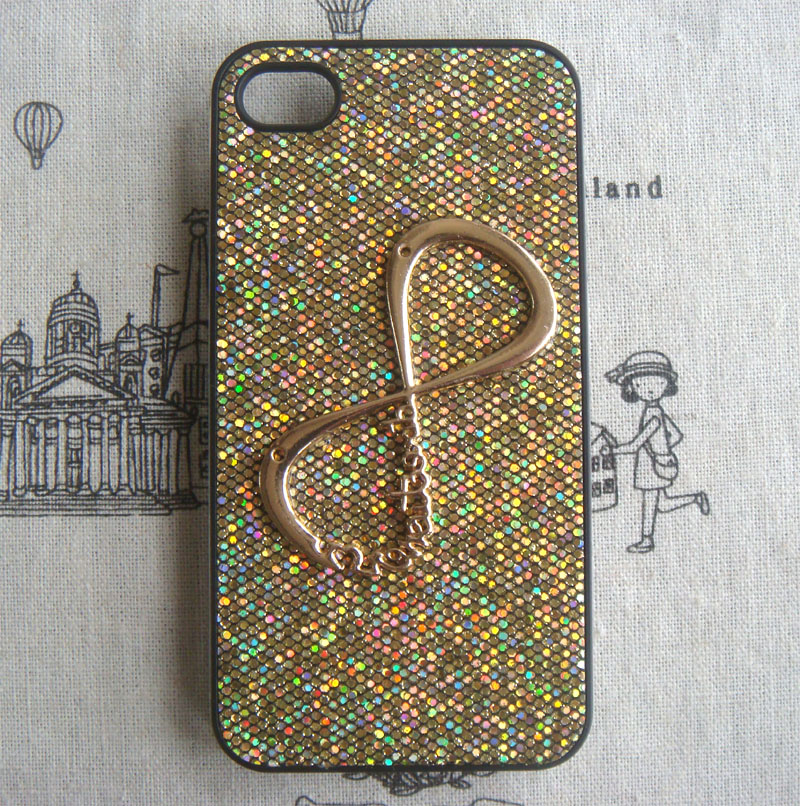 Steampunk One Direction Infinity Bling Glitter Hard Case For Apple Iphone 4 Case Iphone 4s Case Cover